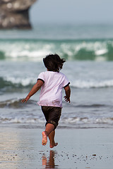 child on beach