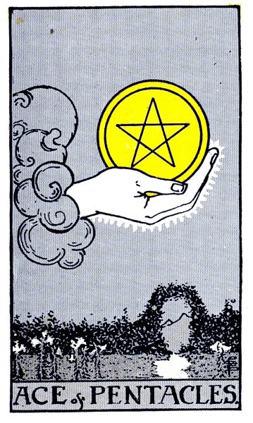 Ace of Pentacles Tarot card